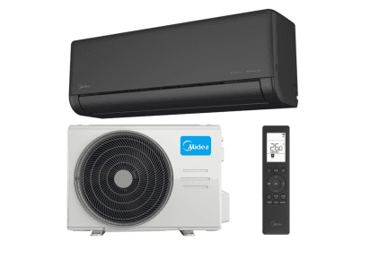 Klimatyzator Ścienny MIDEA SOLSTICE Dark Split 2,6 kW (Zestaw) - KEZ-09N8-A1B